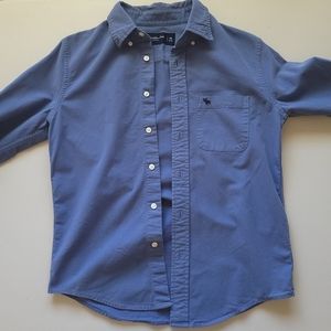 Abercrombie& Fitch Blue Casual Button up shirts